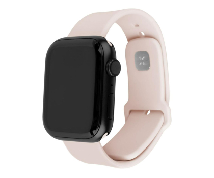 Pasek i akcesoria do zegarków FIXED Silicone Strap Set do Apple Watch 40/41/42 mm pink